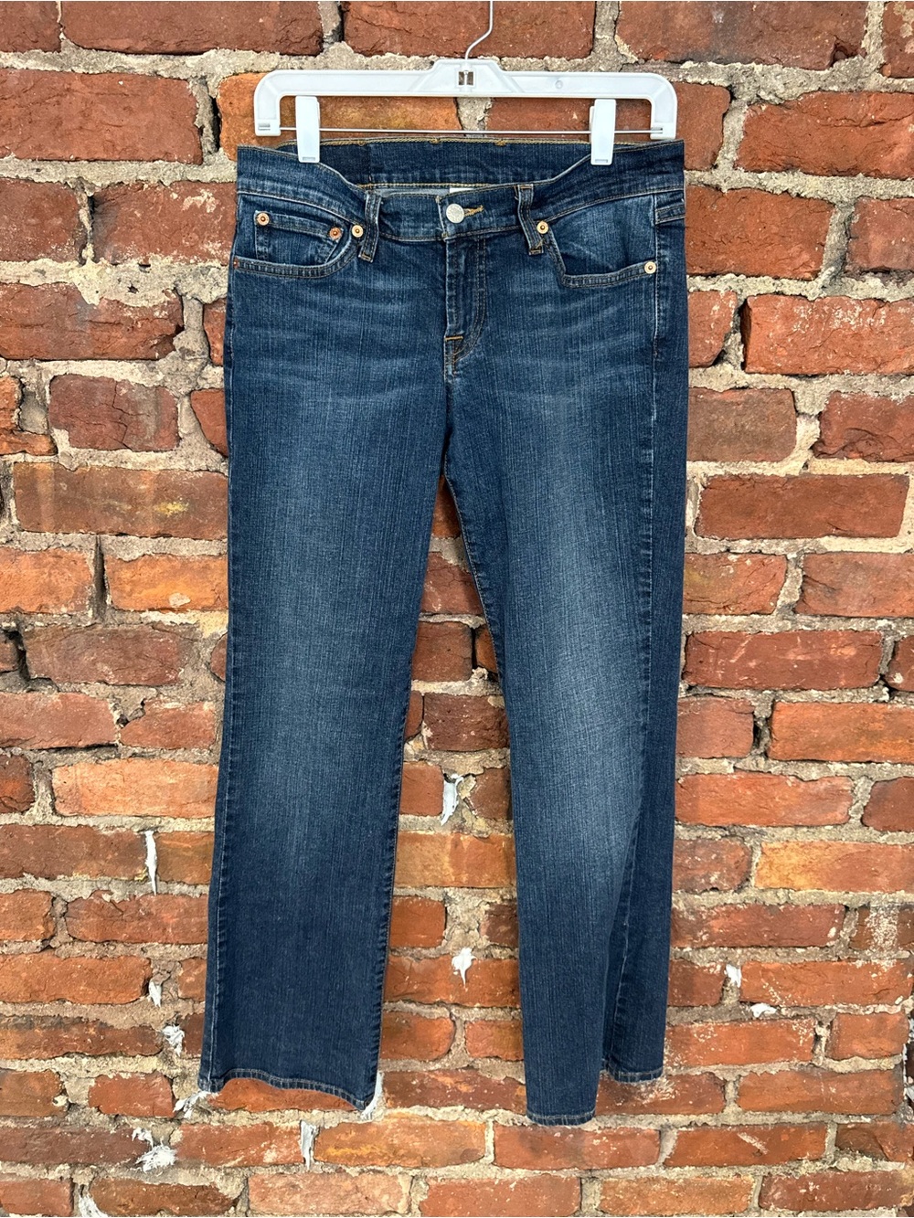 Lucky Brand Women's Dark Wash Midrise Flare Regular Length Jeans (99% Cotton)